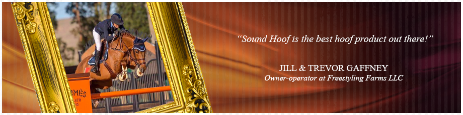 Jill Gaffney endorses SOUND Hoof Conditioner